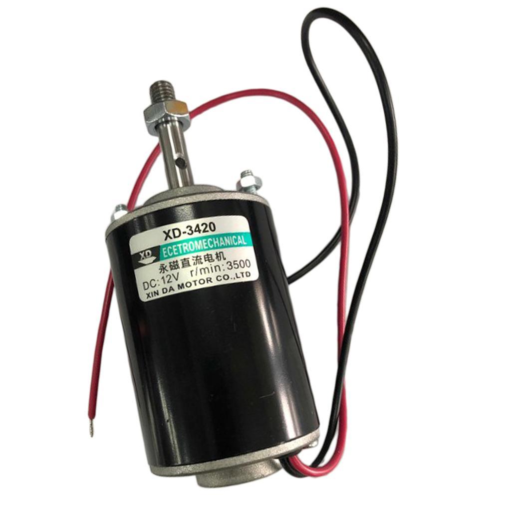 DC 12V 30W 3500RPM High Speed Reversible Permanent  Electric DIY Motor