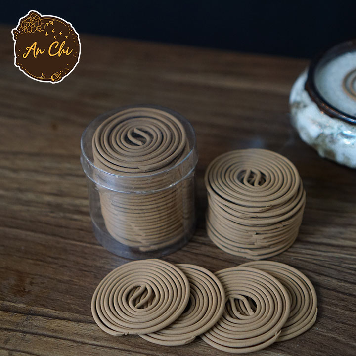 Nhang trầm hương khoanh ORGANIC 4 TIẾNG An Chi - nhang trầm vòng làm từ nguyên liệu Trầm tự nhiên cho mùi thơm dễ chịu, nồng ấm, không cuốn tàn