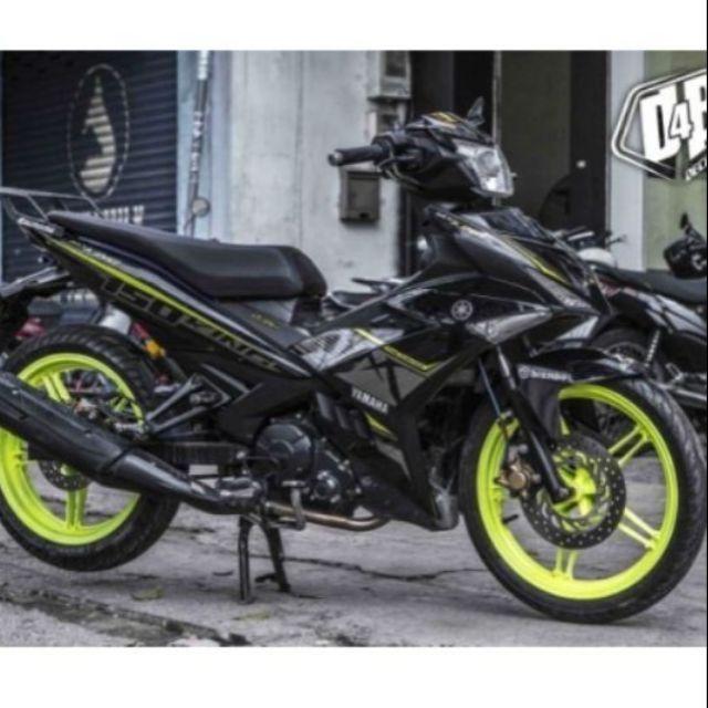 Tem rời ex 150 mxking đen dán xe đỏ