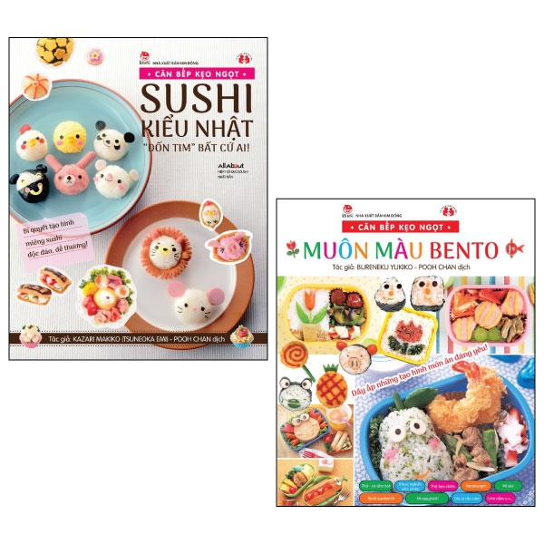 Combo Căn Bếp Kẹo Ngọt: Muôn Màu Bento + Sushi Kiểu Nhật &quot;Đốn Tim&quot; Bất Cứ Ai (Bộ 2 Cuốn)