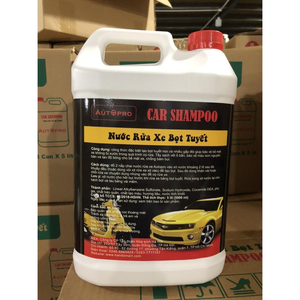 [SIÊU SẠCH] Nước rửa xe bọt tuyết chuyên dụng Car Shampoo 5L cho ô tô xe máy