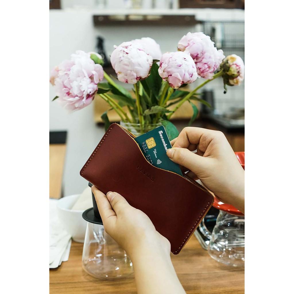 Couple Ví Opmo &amp; Gerbera Handcrafted Wallet Red Chính Hãng Tại HAVIAS