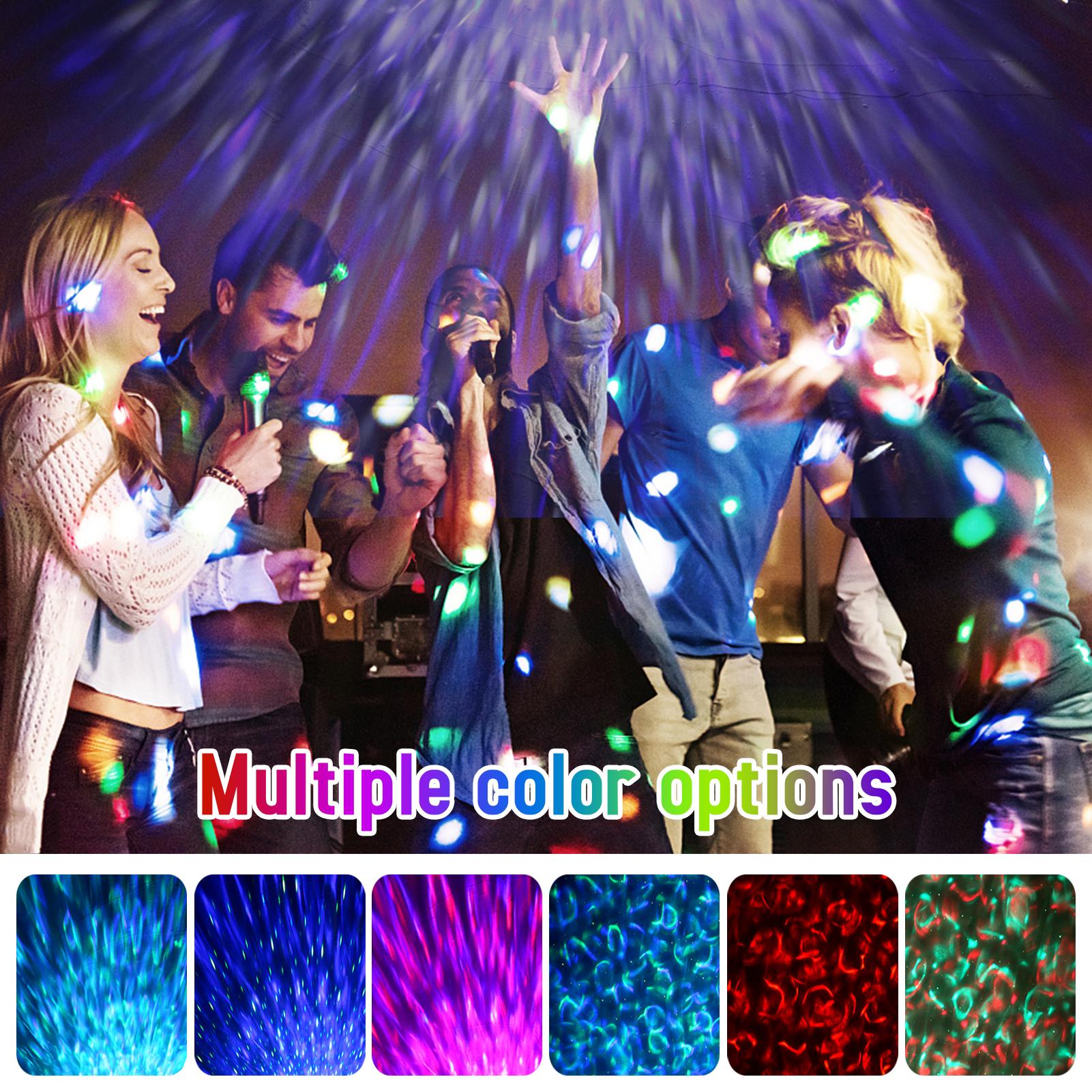Đèn led chiếu trang trí cho trẻ em, có loa bluetooth, đèn gợn sóng