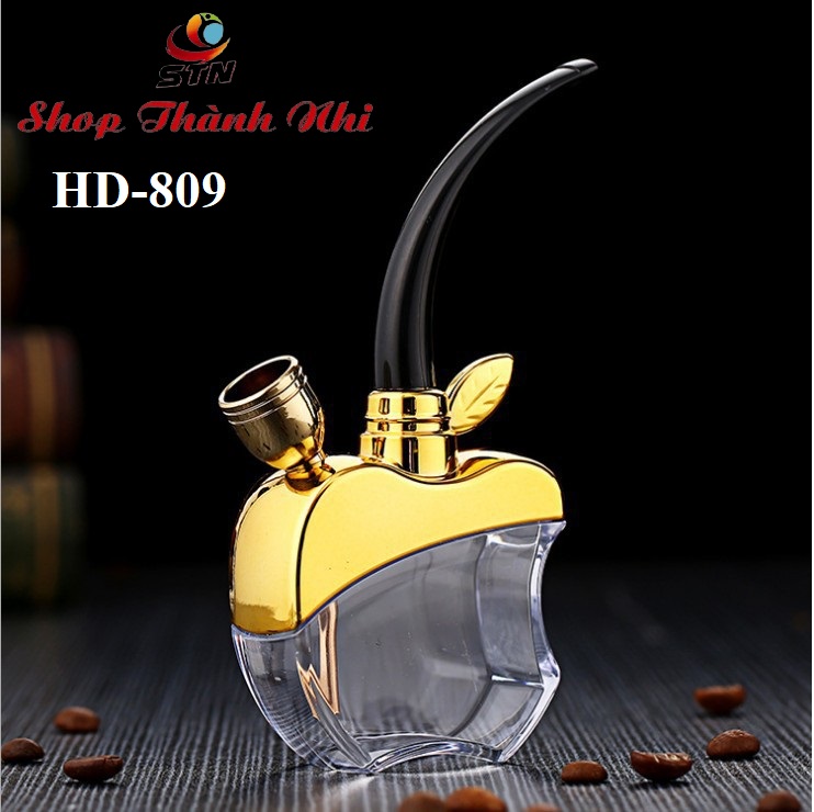 Tẩu thuốc nhựa dẻo lọc bằng nước cao cấp quả táo cắn dở HD-809, Shop Thành Nhi