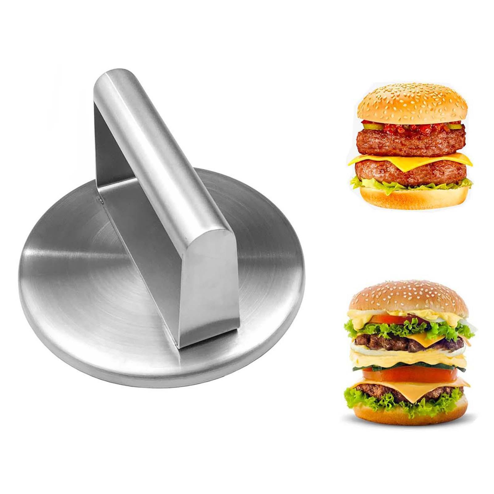 Stainless Steel Burger Press 5.94inch Steak for Steak Making BBQ Accessories