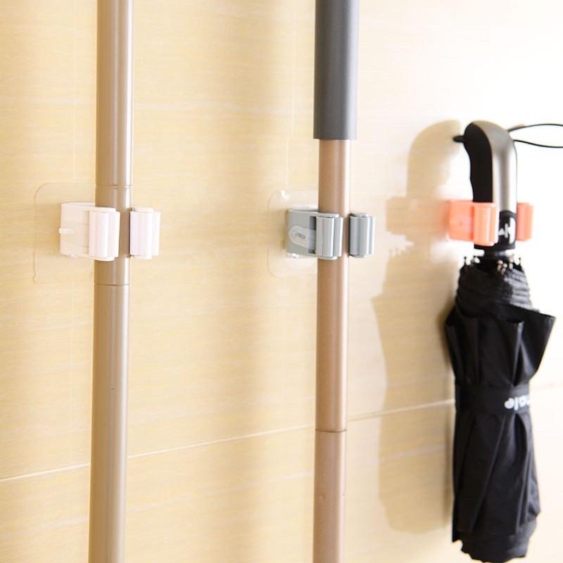 Móc Dán Tường Kẹp Giữ Chổi