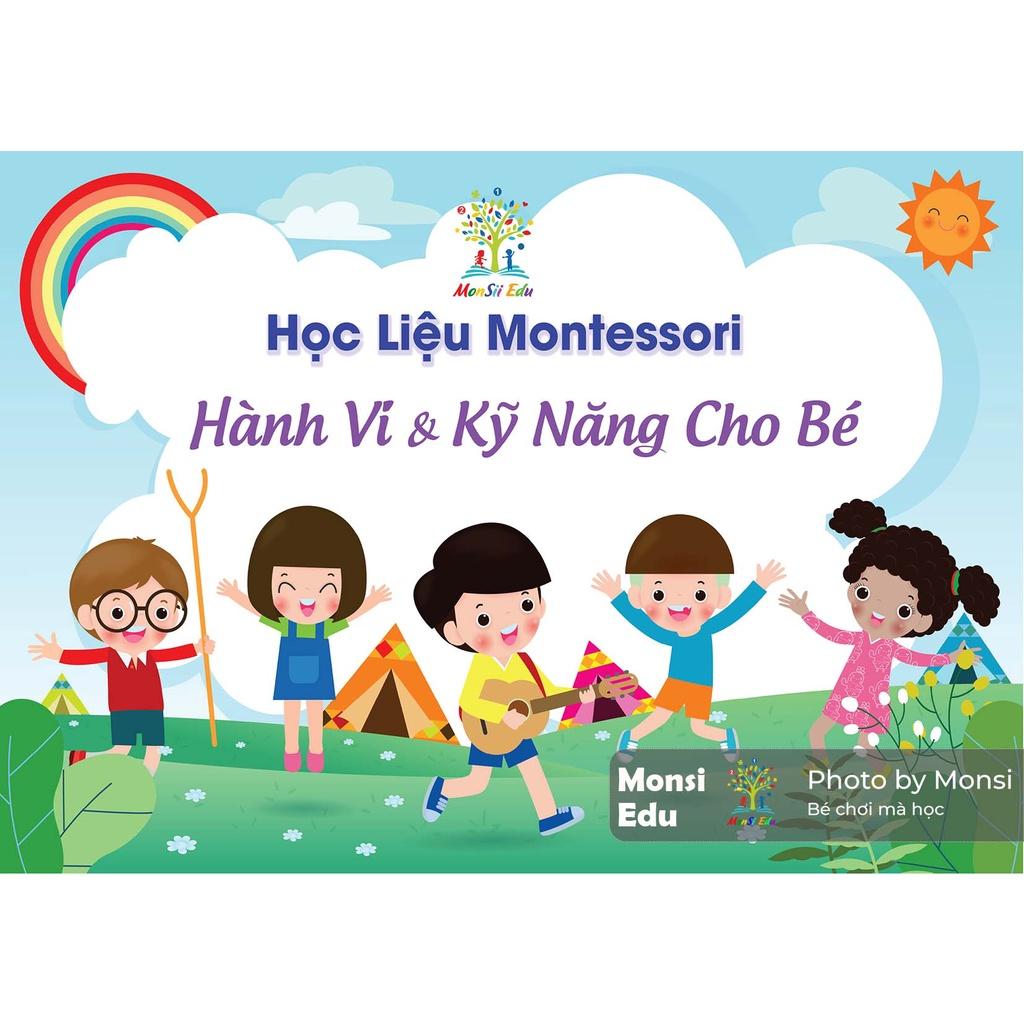 Montessori - Học Liệu Dính Dán Hành Vi &amp; Kỹ Năng Cho Bé - Matching Book