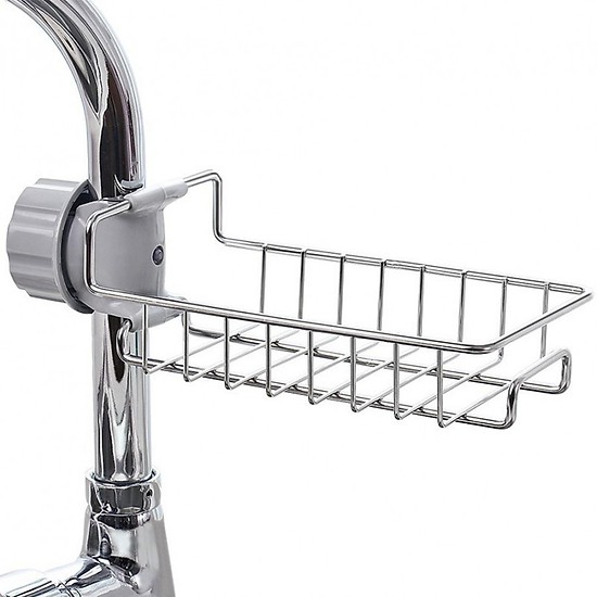 Giá treo vòi đựng giẻ rửa bát bằng inox