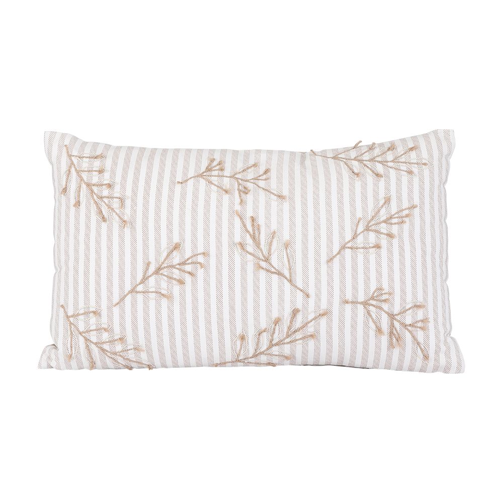 Gối Tựa SIMPLY-FLORY 30x50x10 cm, chất liệu vải cotton, màu kem | Index Living Mall - Phân phối độc quyền tại Việt Nam