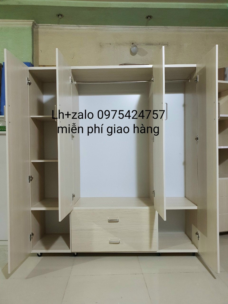 Tủ nhựa đài loan 4 cánh