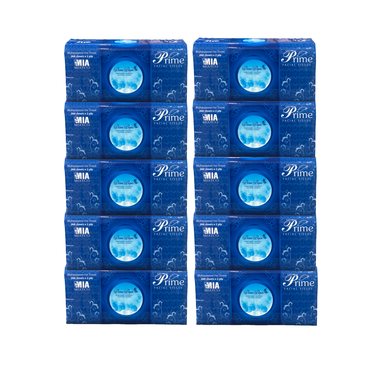 GIẤY ĂN GIẤY RÚT PRIME KHỔ - COMBO 10 GÓI MÀNG XANH
