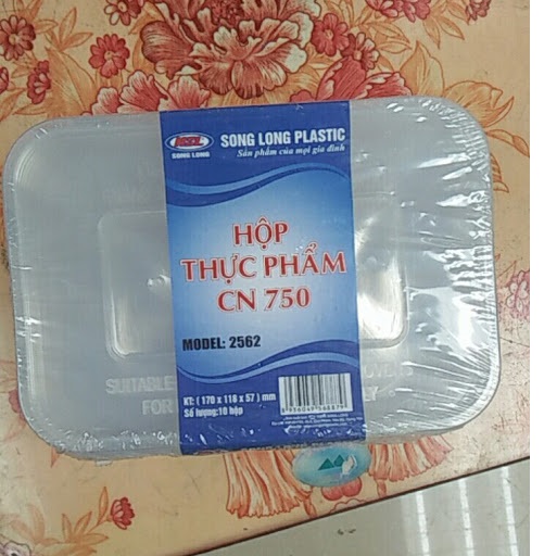 Bộ 50 hộp nhựa vuông 750ml đựng thực phẩm bảo quản trong tủ lạnh, đựng kimchi-Song Long