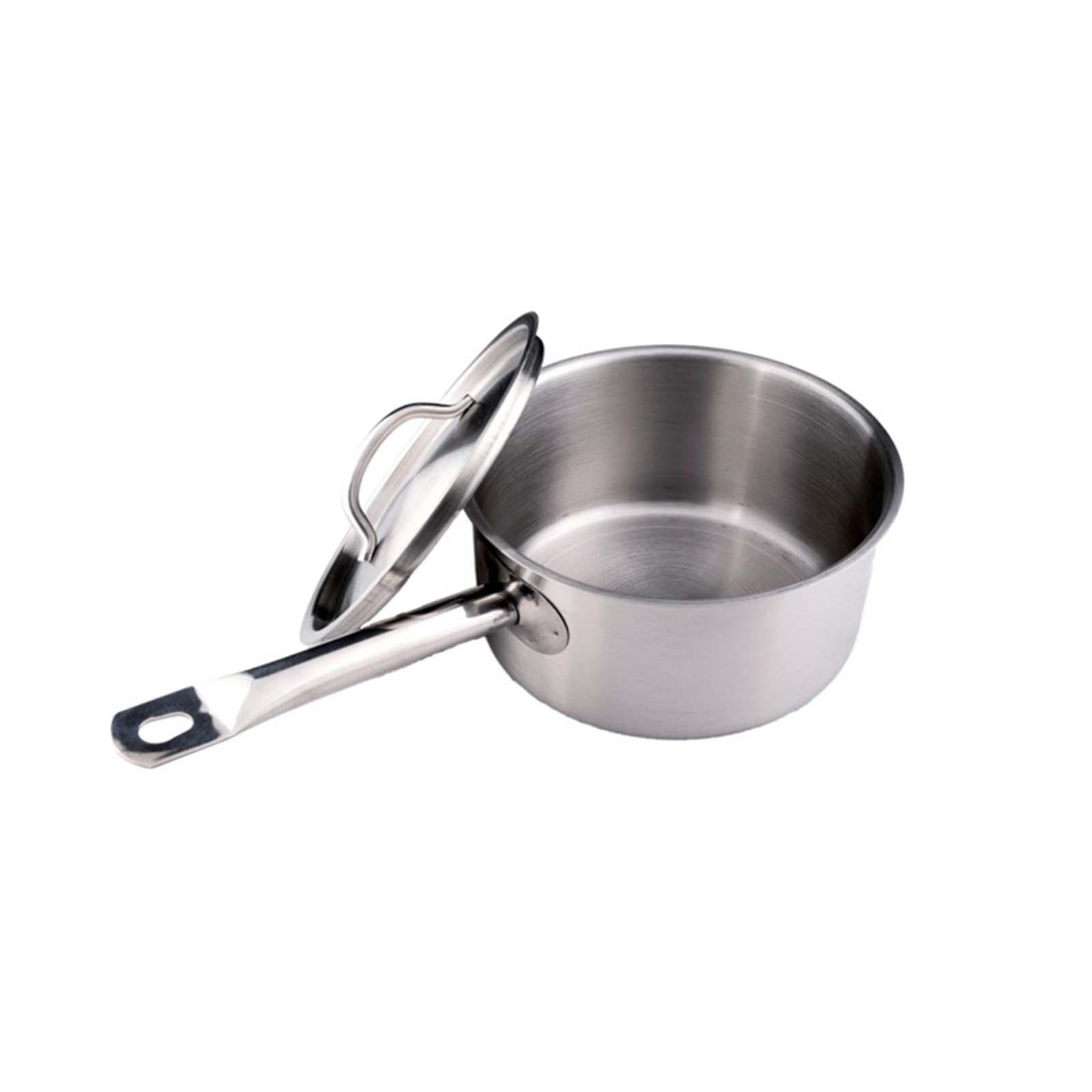 Stainless Steel Small Pot Milk Soup Pan for Home Kitchen Restaurant Gravies