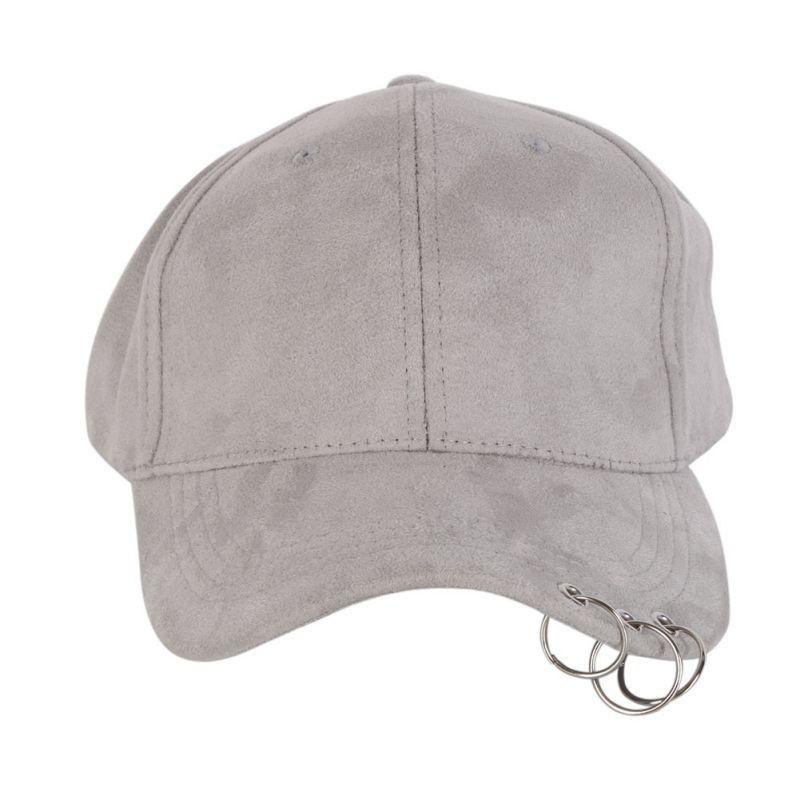 Mũ lưỡi trai phong cách hip hop có khoen tròn