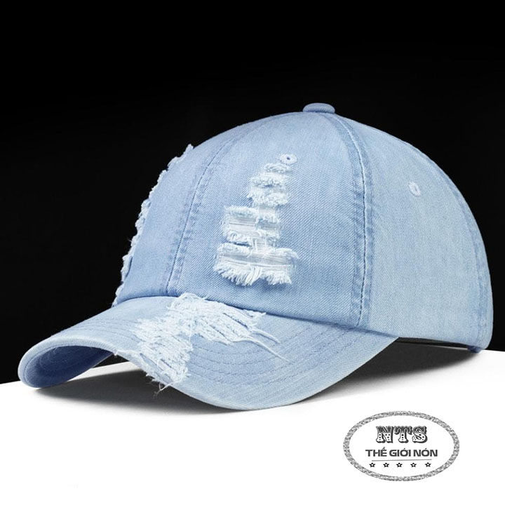 Mũ lưỡi trai jeans cao cấp thời trang nam nữ phong cách bụi bặm