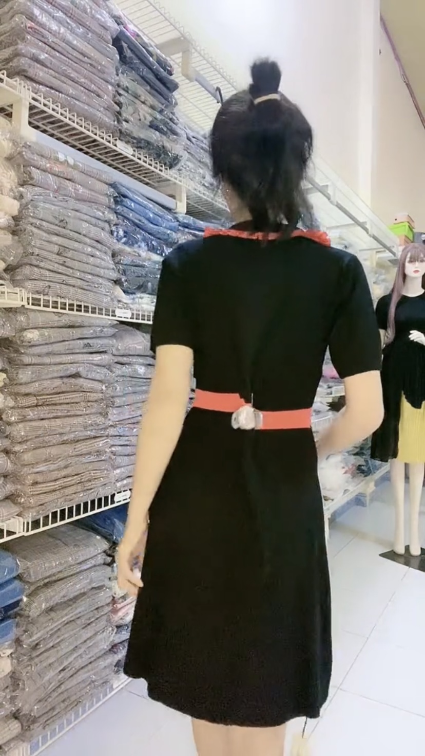 Đầm body dệt kim thêu chất lượng cao myqlothing