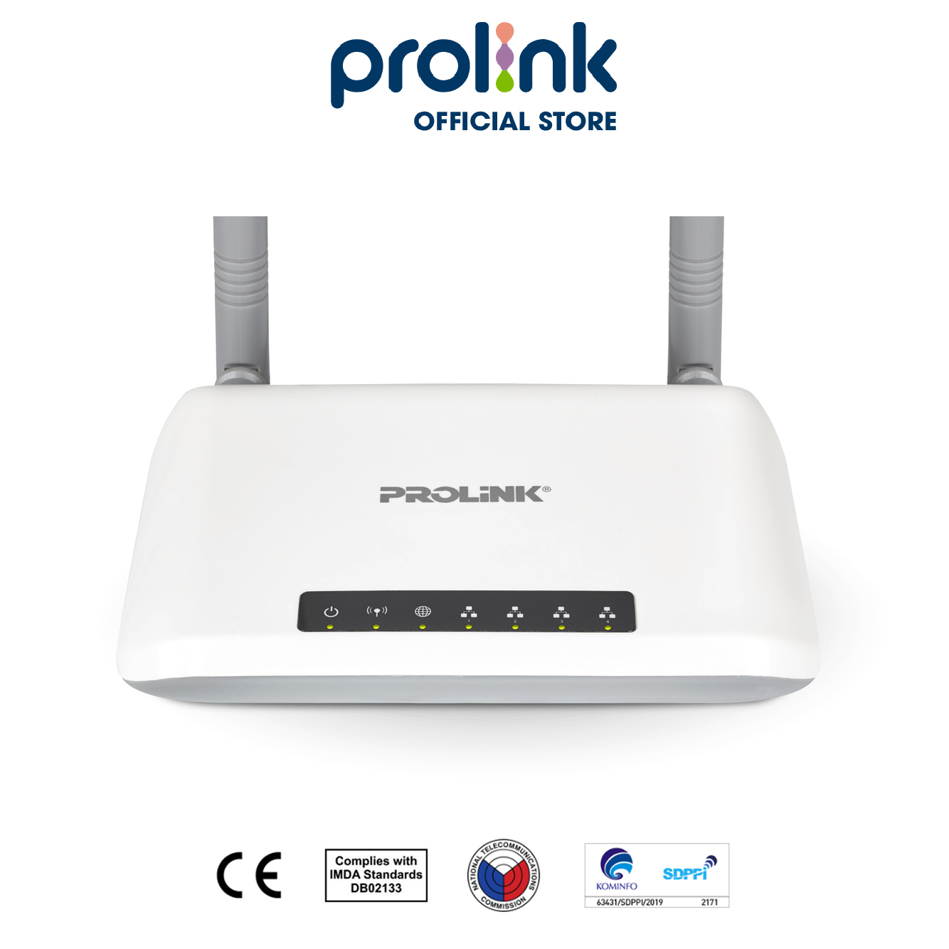 Bộ phát Wifi PROLiNK PRN3009 chuẩn N 300Mbs, râu kép phát sóng khỏe - Wireless Rounter dành cho gia đình (Hàng chính hãng)