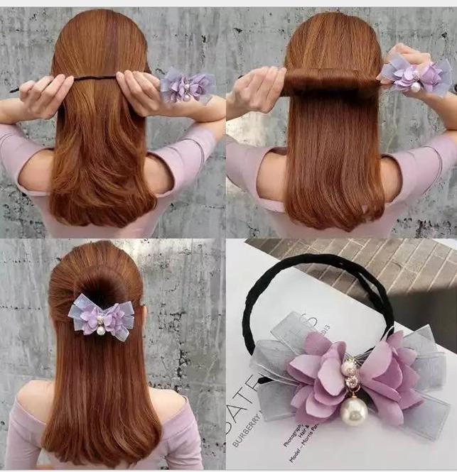Dây tạo kiểu tóc búi dễ dàng hình nơ dễ thương M5