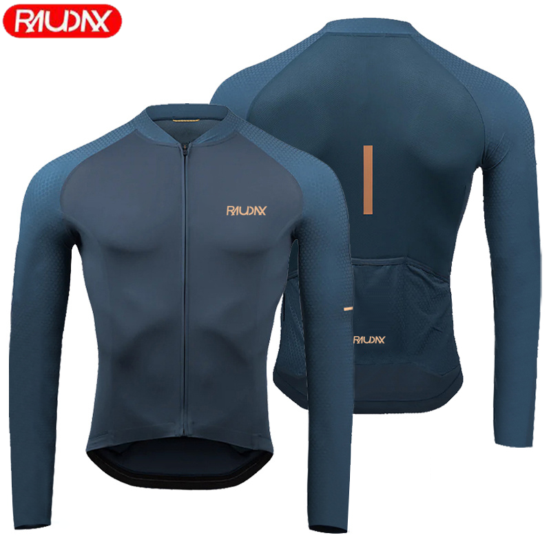 2023 Raudax Nam Dài Tay Mùa Hè Bộ Quần Áo Đạp Xe Jersey Thoáng Khí MTB Maillot Ropa Ciclismo Mùa Xuân Và Mùa Thu Đi Xe Đạp Quần Áo Color: 8 Size: XS