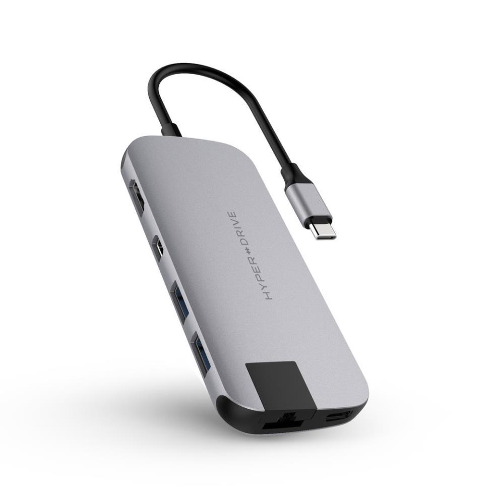 Cổng Chuyển Hyperdrive Slim 8in1 USB-C Hub Cho Macbook,PC,Devices Chính Hãng