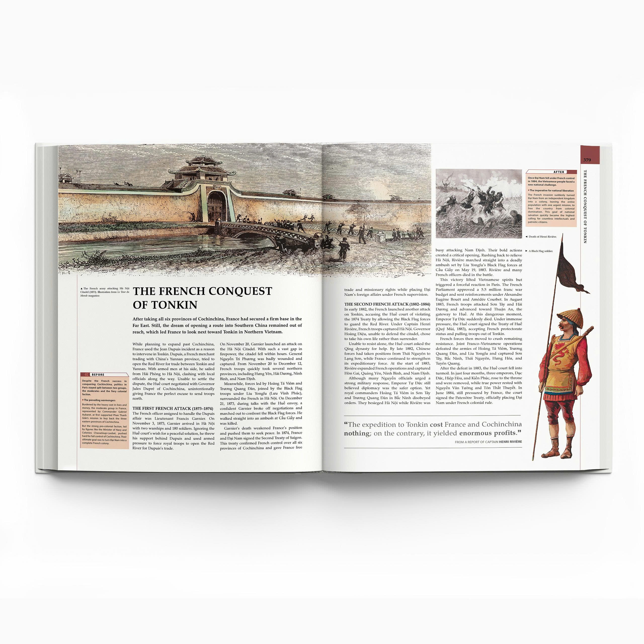 (Bìa cứng bọc vải, in màu) THE ILLUSTRATED HISTORY OF VIETNAM  (Lịch sử Việt Nam bằng hình – phiên bản tiếng Anh) - Đông A