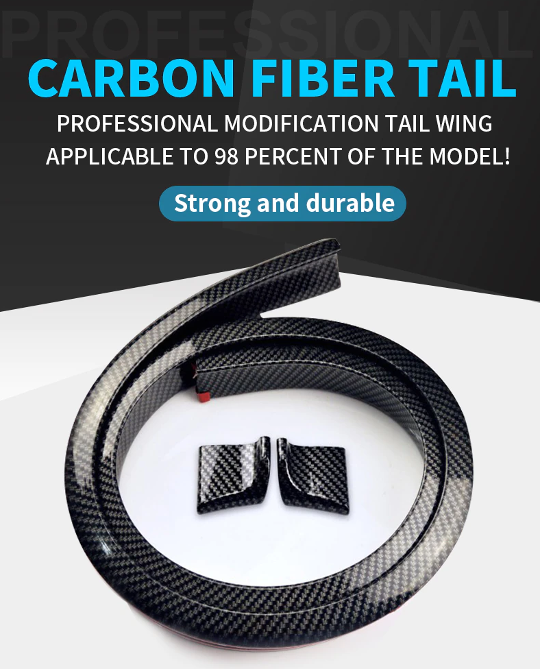 Cánh gió sau PU 1.5M cao su carbon đa năng phù hợp với các loại xe ô tô