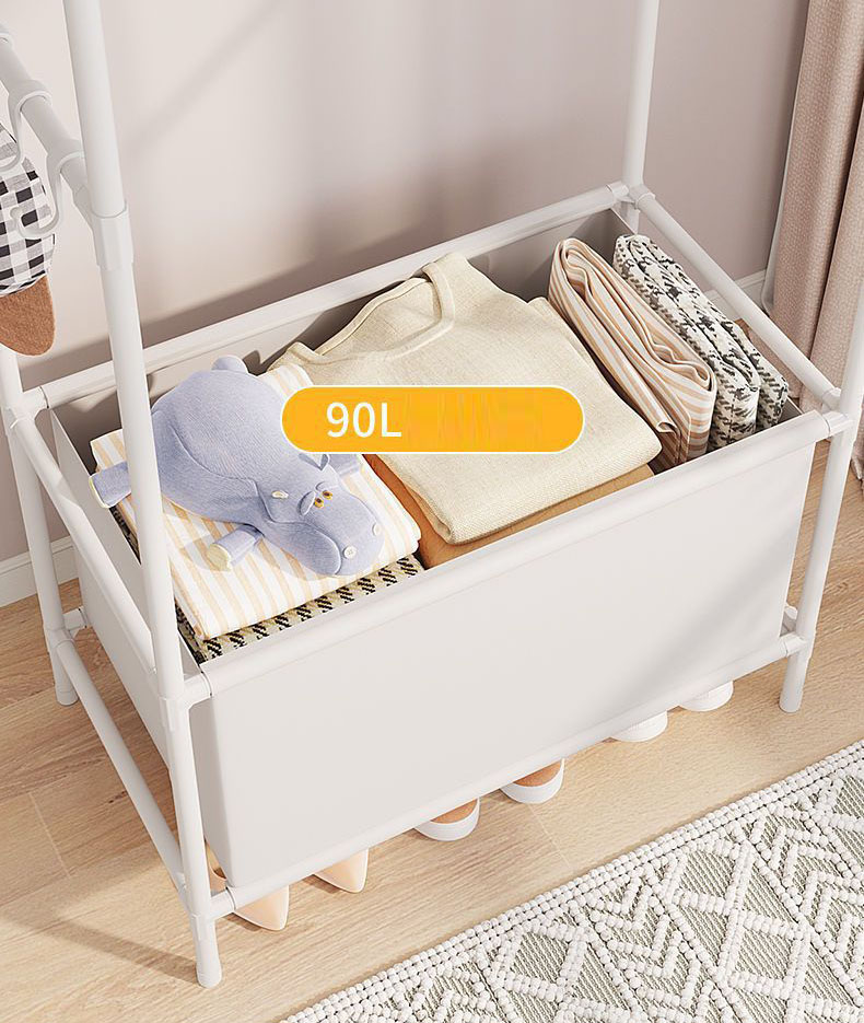 TỦ TREO QUẦN ÁO NHỎ XINH CÓ RÈM MẪU MỚI NHẤT - TỦ TREO QUẦN ÁO KHUNG SẮT ĐA NĂNG 170*105*45cm