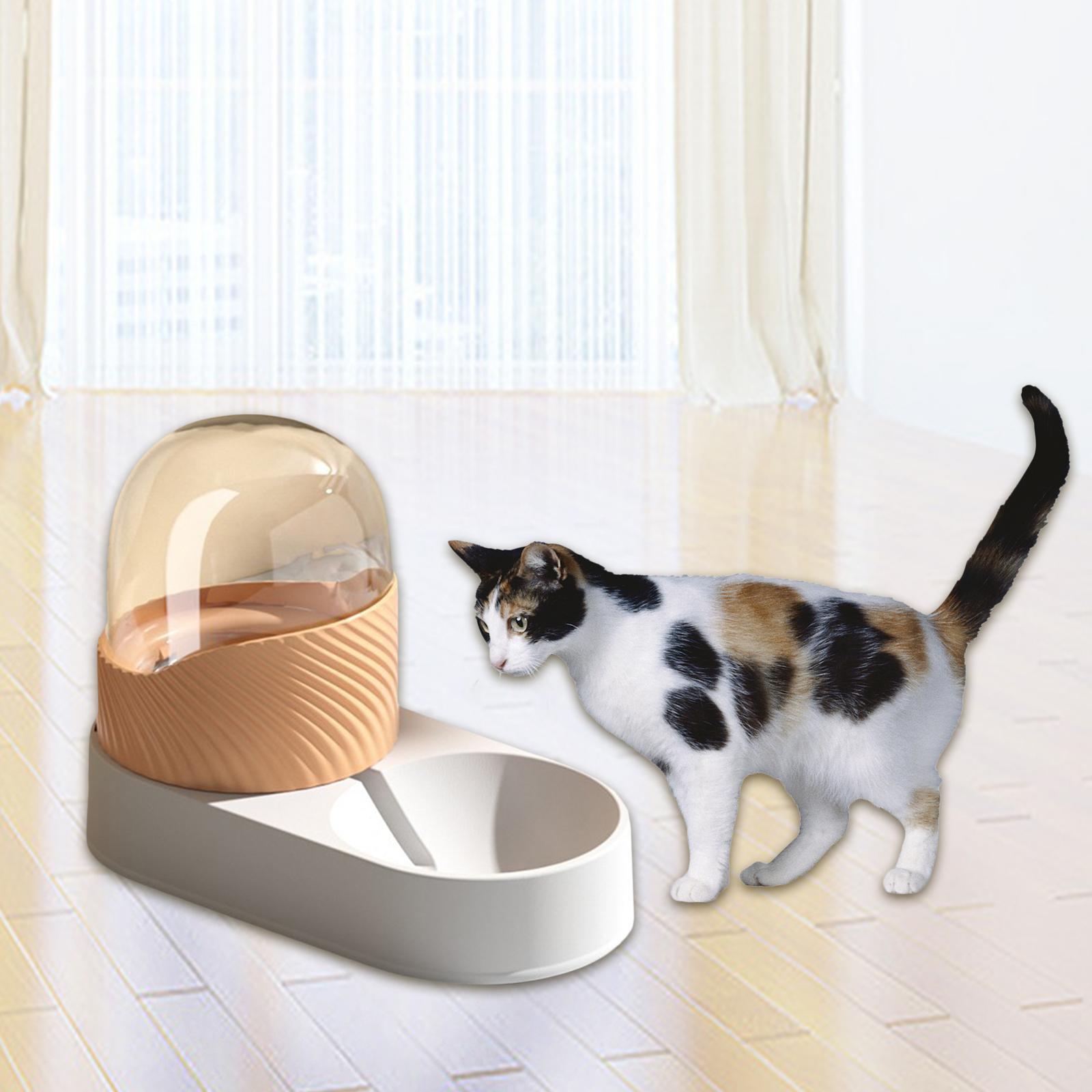 AUTOMATIC PETS FOOD DISPENSER DOG CAT FEEDER WATERER  BOWL DRINKING