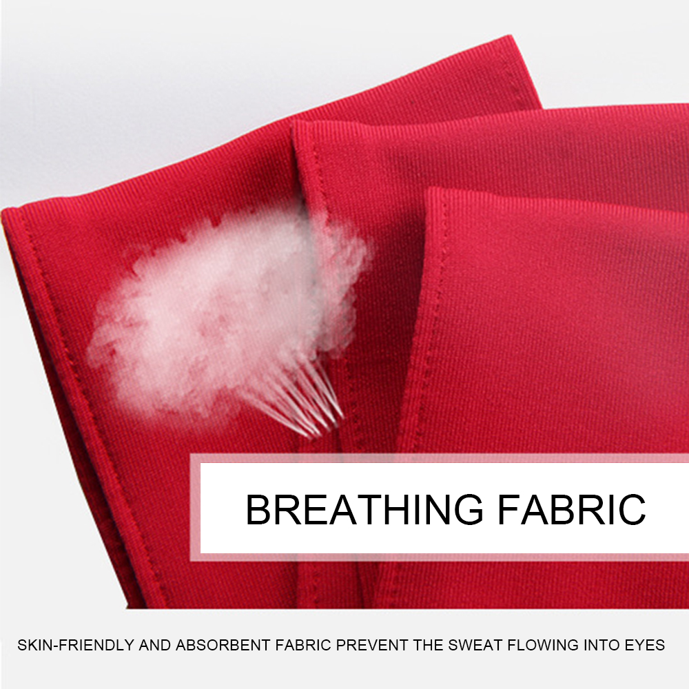 Băng đô thể thao Nam Làm bằng polyester, thấm hút và nhanh khô dài 38in có thể điều chỉnh