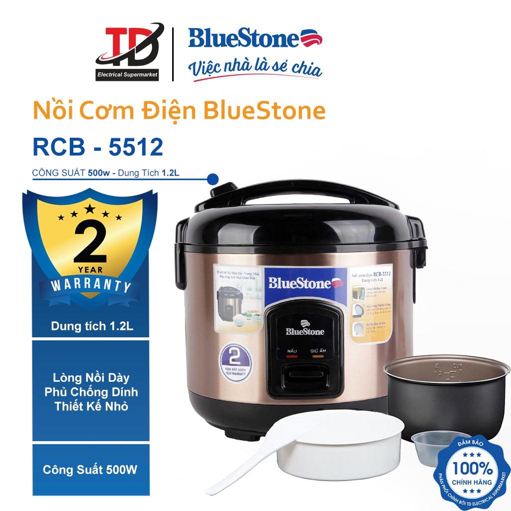 Nồi cơm điện Mini Bluestone RCB-5512, Dung Tích 1.2L, Công Suất 500W, Hàng Chính Hãng