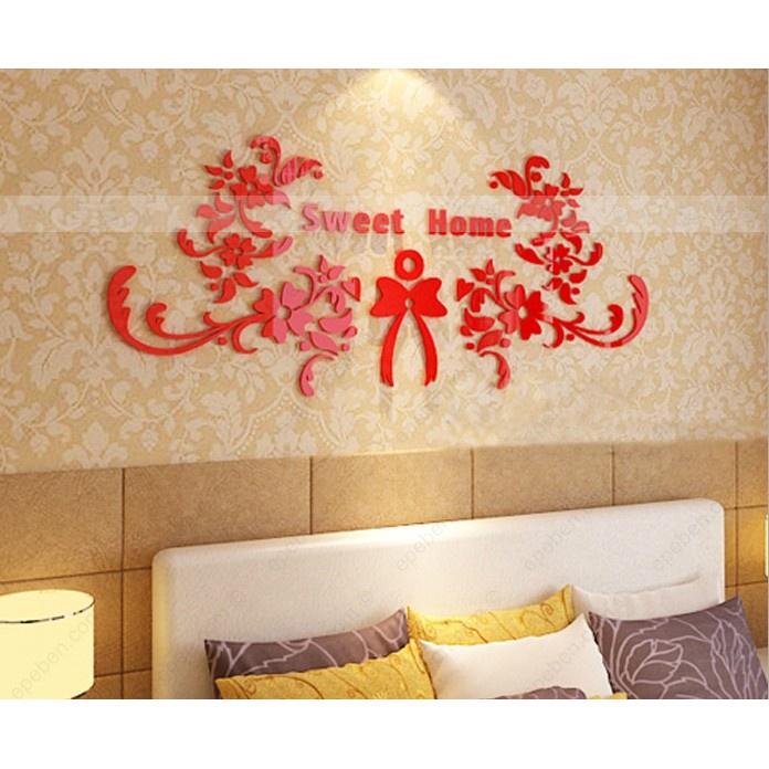 Tranh dán tường mica 3d decor khổ lớn gia đình ngọt ngào ấm áp trang trí phòng khách, phòng ngủ, phòng cưới