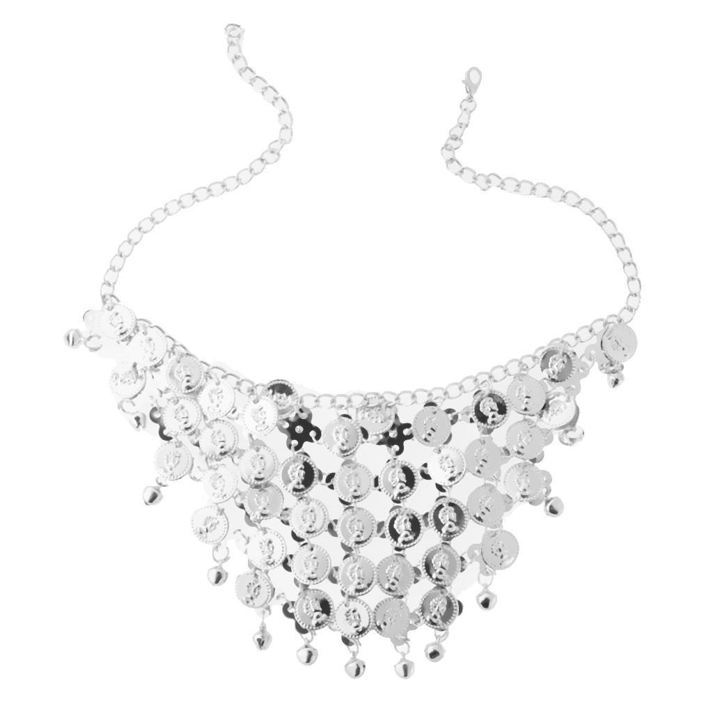 Belly Dance Jewelry Set Head Band Earrings Bracelet Necklace Bridal Jewelry