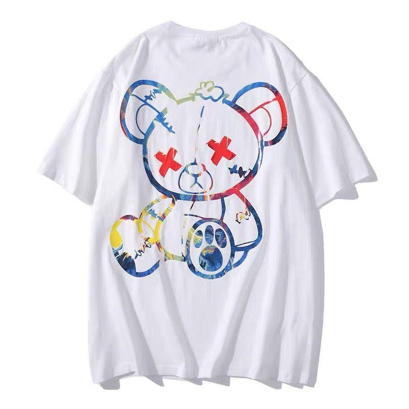 Áo Thun TSHIRT Màu Đen Trắng Form Rộng UNISEX GẤU DEAD,Áo Thun Gấu Missout Cute Form Rộng Tay Lỡ Unisex Hot Hit