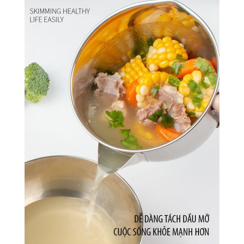 Bộ Đôi Dụng Cụ Tách Dầu Mỡ Bằng Inox hiệu quả nhanh chóng