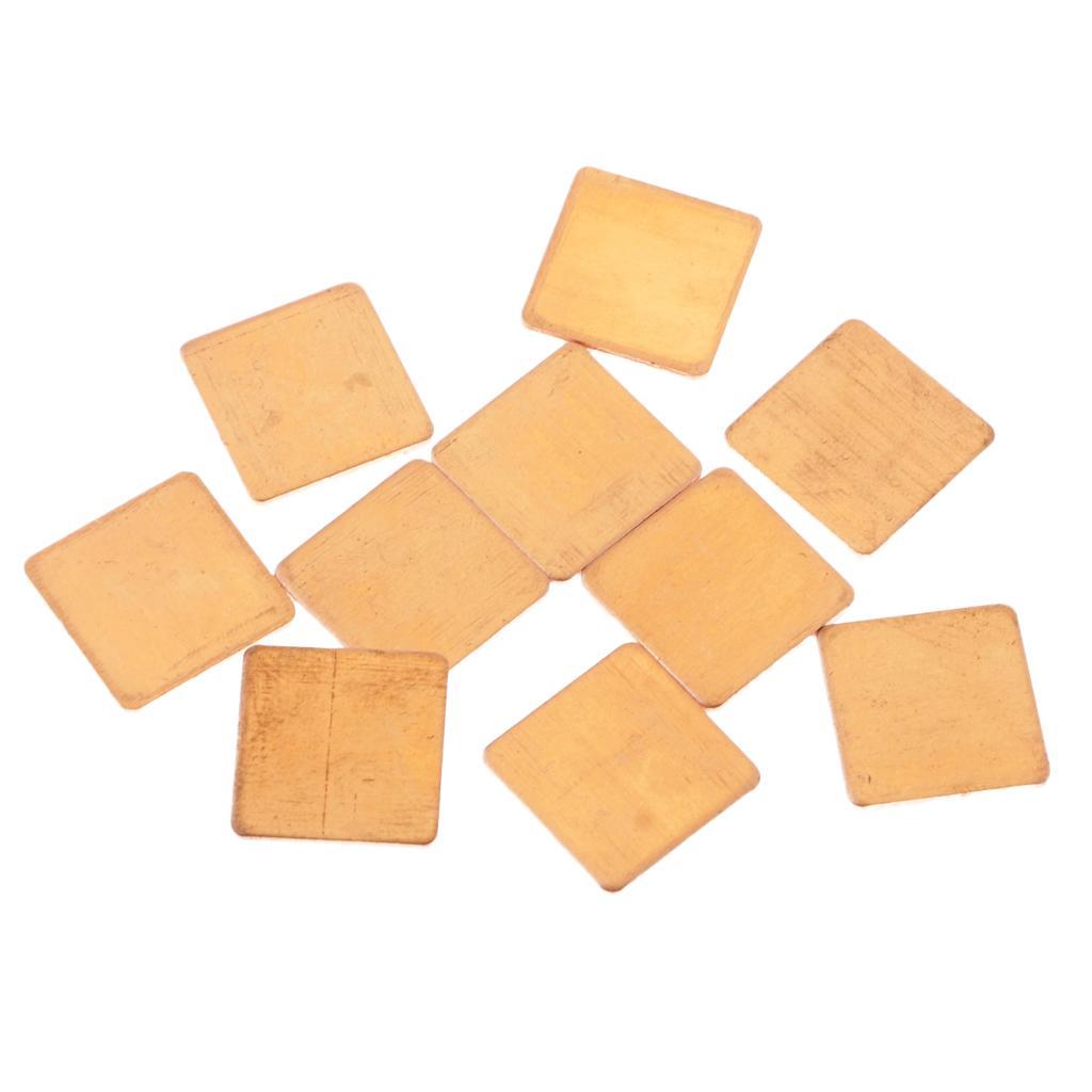 10xCooling Copper Thermal Pads Suitable for Chipset CPU Laptop GPU