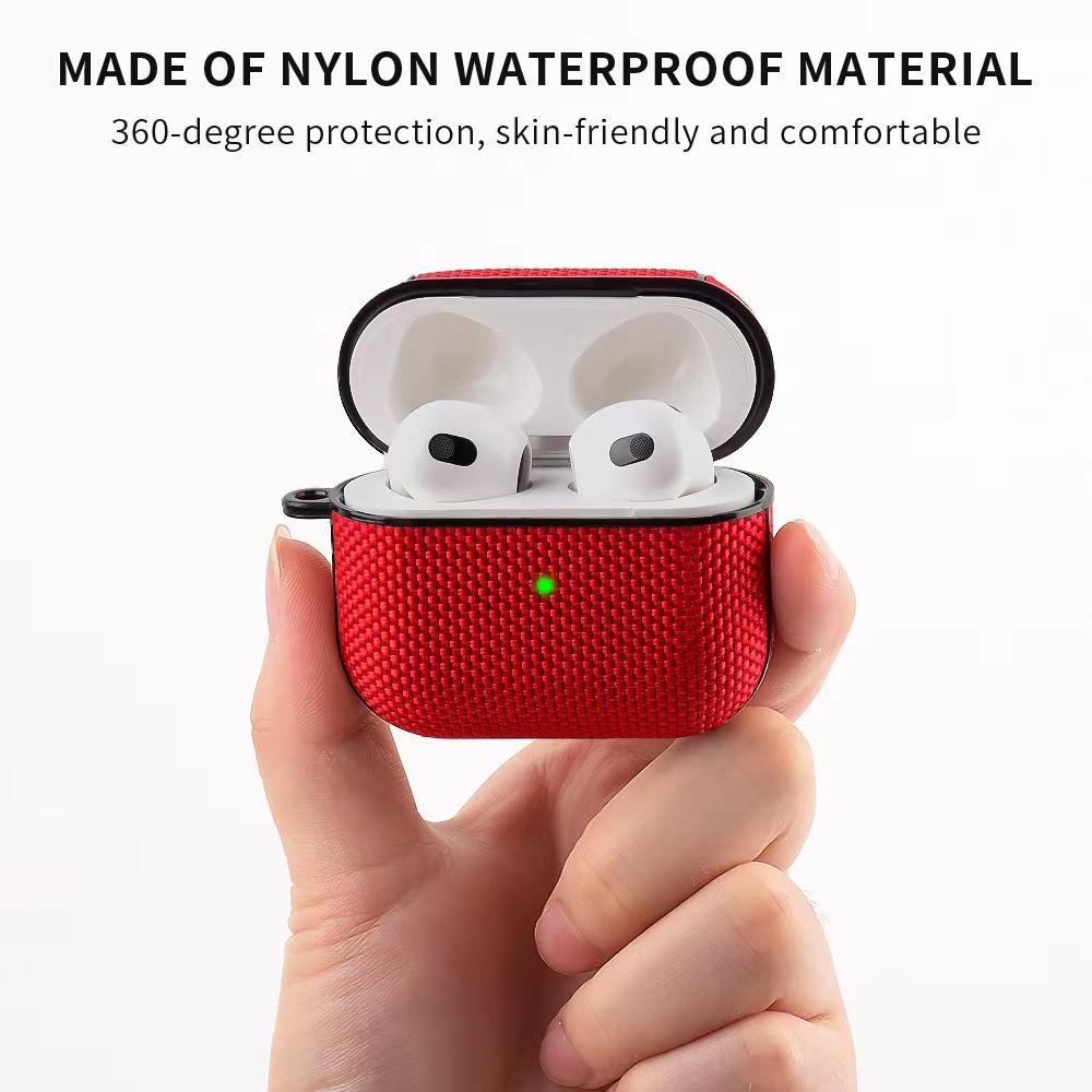 Vỏ Bảo Vệ Hộp Sạc Tai Nghe AirPods Pro 2 3 AirPods Pro 3 2 Bằng Vải Dệt Chống Dấu Vân Tay