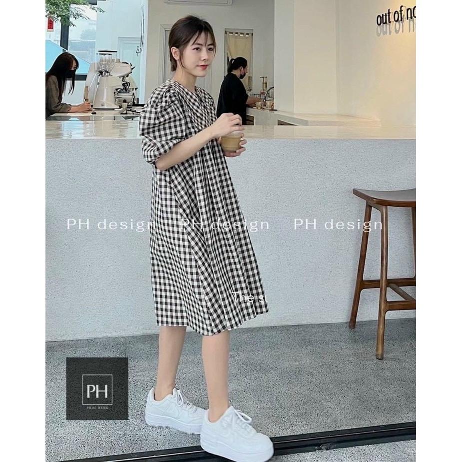 Đầm bầu THỜI TRANG CÔNG SỞ thiết kế đẹp giá rẻ -Váy bầu DÁNG SUÔNG kẻ sọc trẻ trung