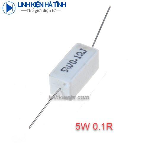 TRỞ 5W 0.1R TRỞ SỨ 5W 0.1R 5W 0.1 OHM LOẠI TỐT