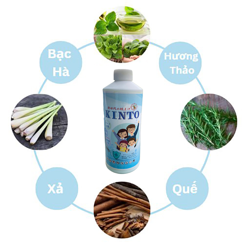 Xịt Tinh Dầu Đuổi Muỗi Và Côn Trùng Chiết Suất Thiên Nhiên KINTO Không Gây Kích Ứng Da Công Nghệ Nhật Bản