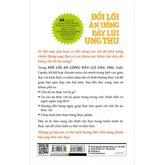 Sách Đổi Lối Ăn Uống Đẩy Lùi Ung Thư