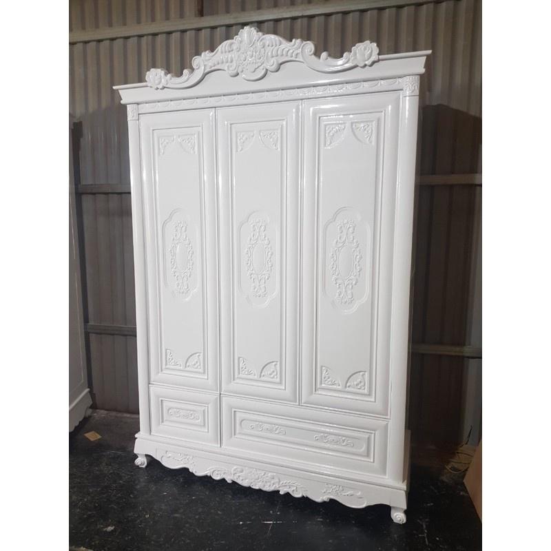 tủ tân cổ điển gỗ tự nhiên 100%