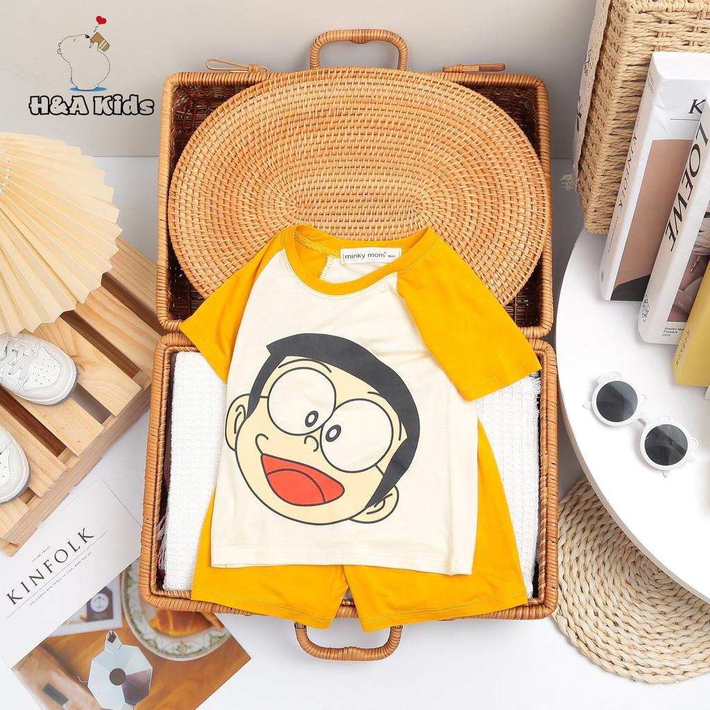 Quần áo trẻ em,bộ cộc tay thun lạnh hàng Minky mom hang loại 1,quần áo mùa hè thoáng mát cực xịn cho bé từ 8-18kg