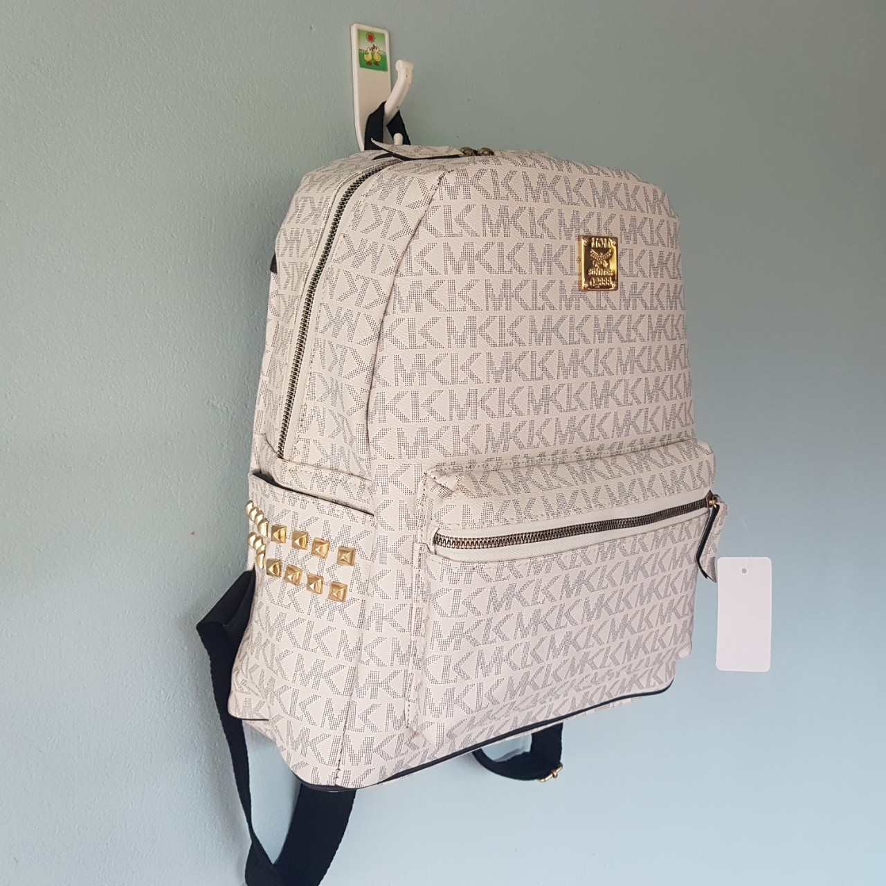 Balo MKM Unisex da PU mềm phong cách Hàn Quốc Size 40cm M240