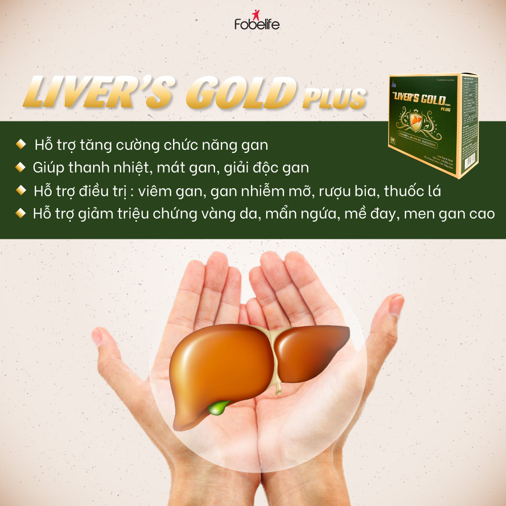 Viên Uống Tăng Cường Chức Năng Gan Cho Người Men Gan Cao Gan Nhiễm Mỡ Viêm Gan Liver Gold plus ( Hộp 60 viên )