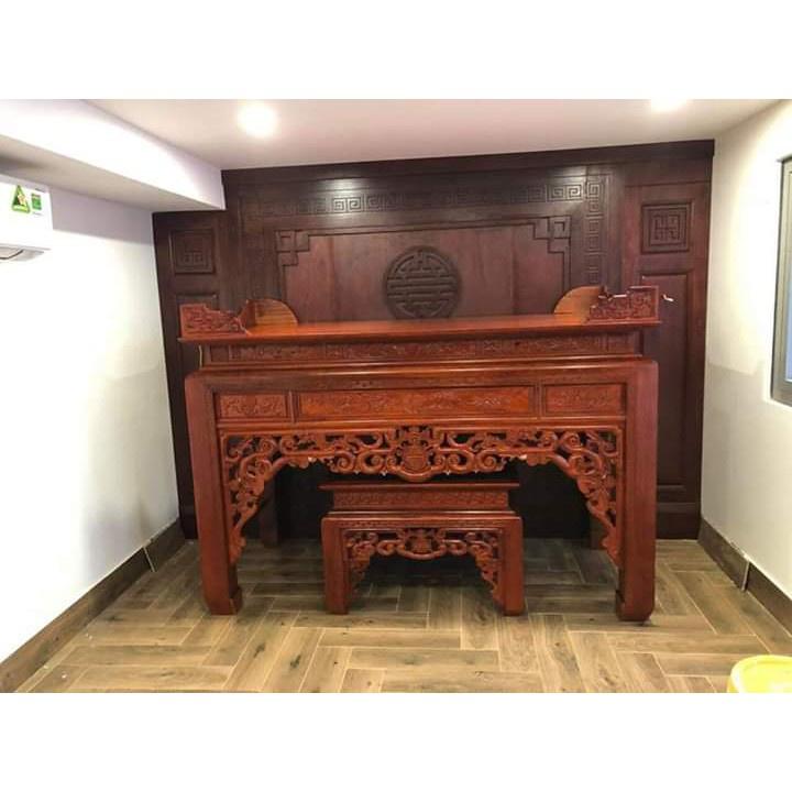 Án Thờ Ngũ Phúc Gỗ Mít Rừng