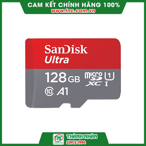 Thẻ nhớ 128GB Micro-SD Sandisk Ultra (SDSQUNR-128G-GN6M)- Hàng chính hãng