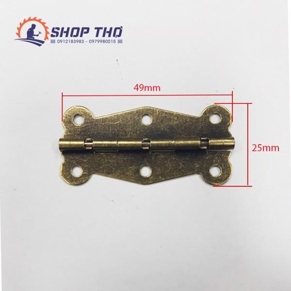 Bản lề giả cổ D049 màu đồng