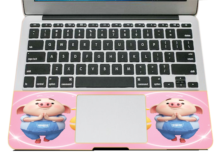 Mẫu Dán Trang Trí Mặt Ngoài + Lót Tay Laptop Hoạt Hình LTHH - 720