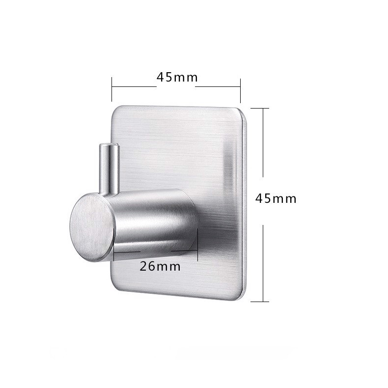 Móc treo đồ inox dính tường sử dụng keo 3M siêu dính