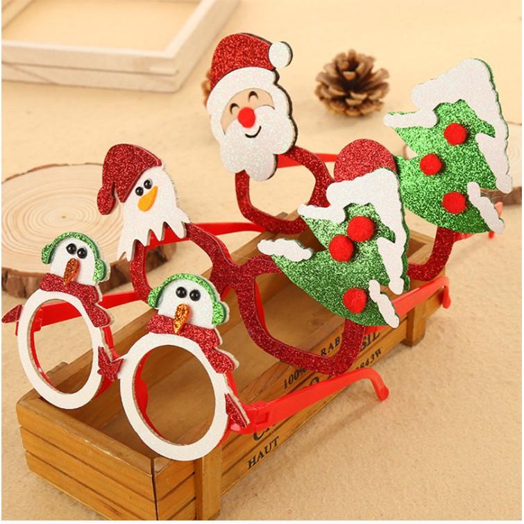 Quà Noel - Kính Noel đẹp (Mix nhiều mẫu đẹp, hàng chắc chắn)